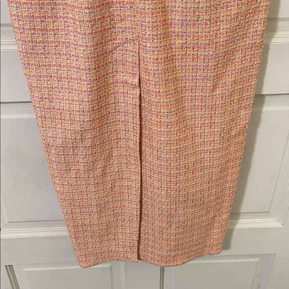 Chic Tweed Midi Dress in Pink - Picture 4 of 5